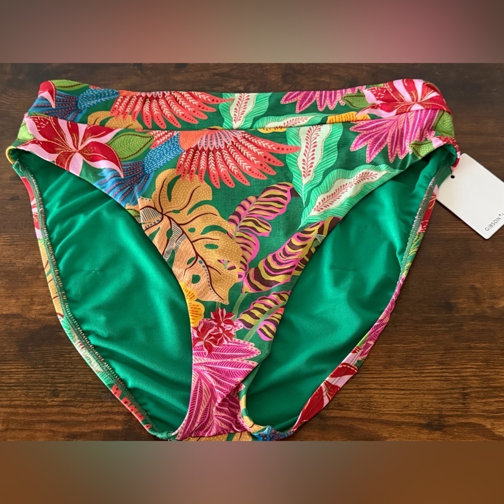 Gibson and LatimerTropical Floral Bikini Bottom Size-L